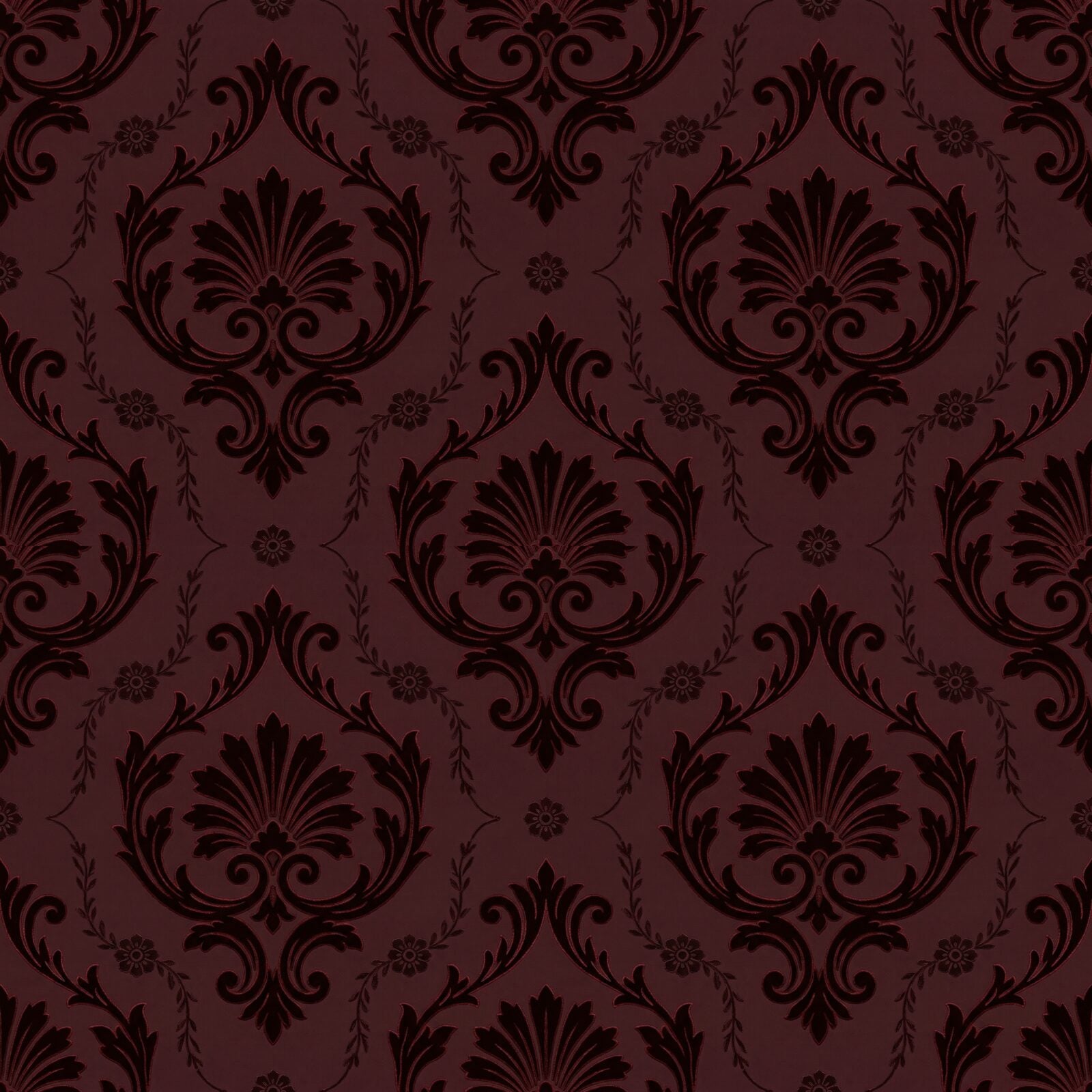 Experience the rich, wine-dark depths of our Burgundy Damask mural. A timeless pattern in claret, garnet, and black cherry tones. Made to order.
