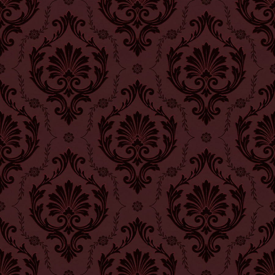 Experience the rich, wine-dark depths of our Burgundy Damask mural. A timeless pattern in claret, garnet, and black cherry tones. Made to order.