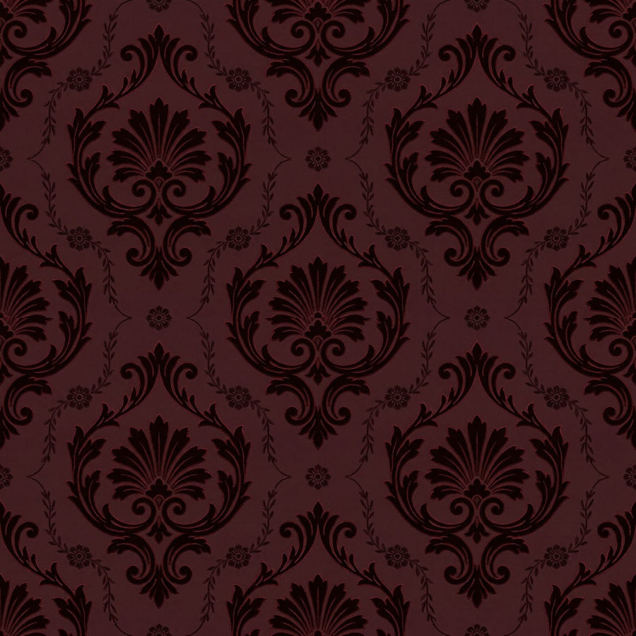 Experience the rich, wine-dark depths of our Burgundy Damask mural. A timeless pattern in claret, garnet, and black cherry tones. Made to order.
