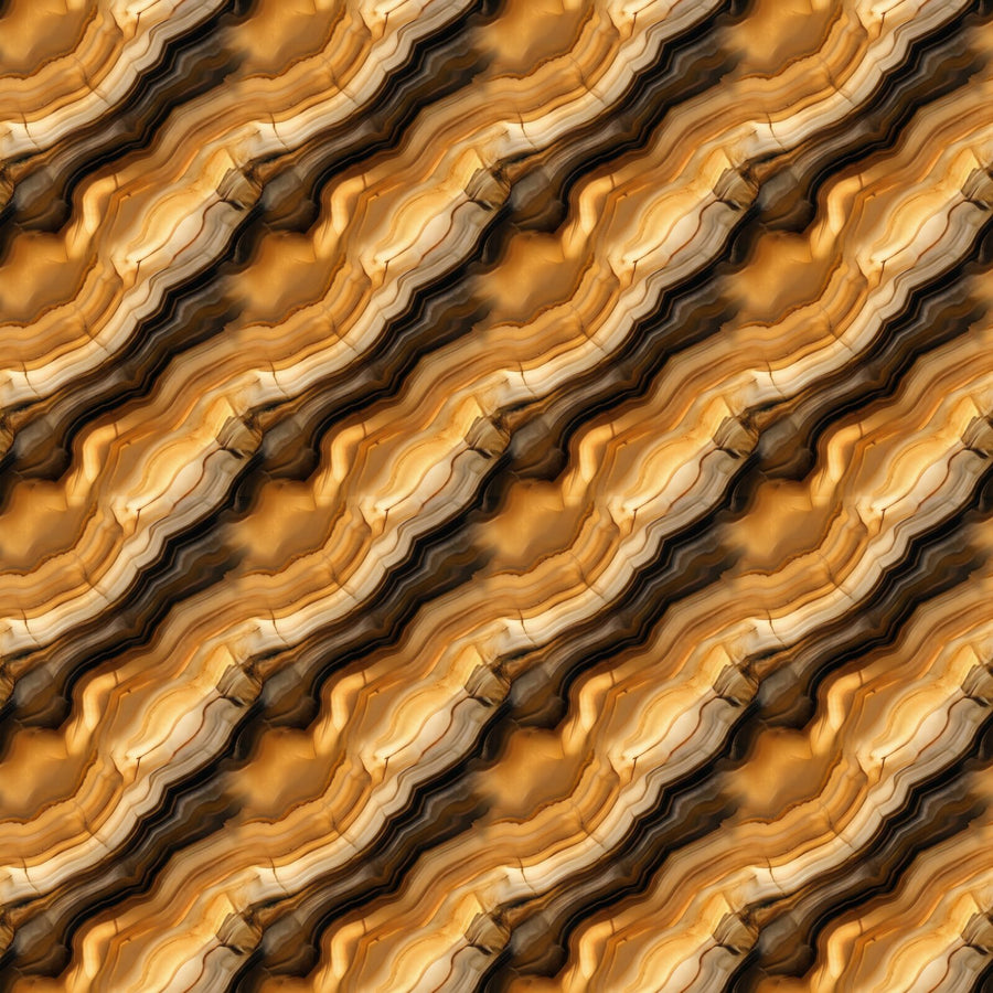 Dramatic onyx wallpaper in Onyx Black, Amber Onyx, and Cream Onyx. Made to order.