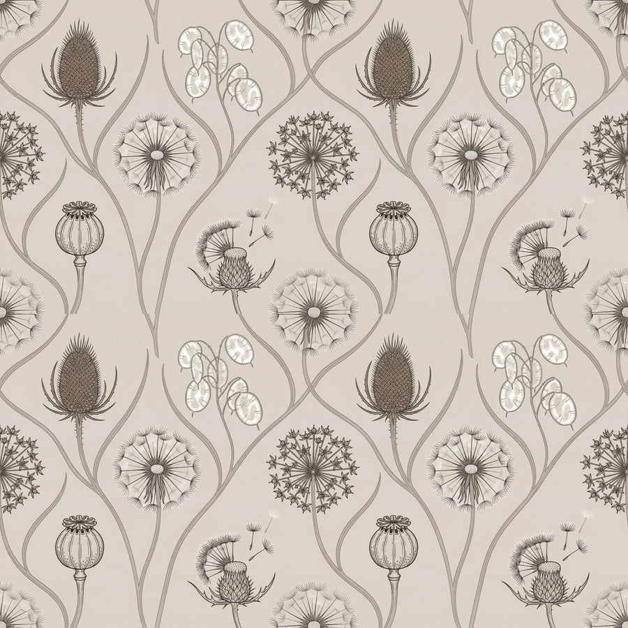 Discover the quiet beauty of post-bloom botanicals in warm greys and muted tones. Made to order.