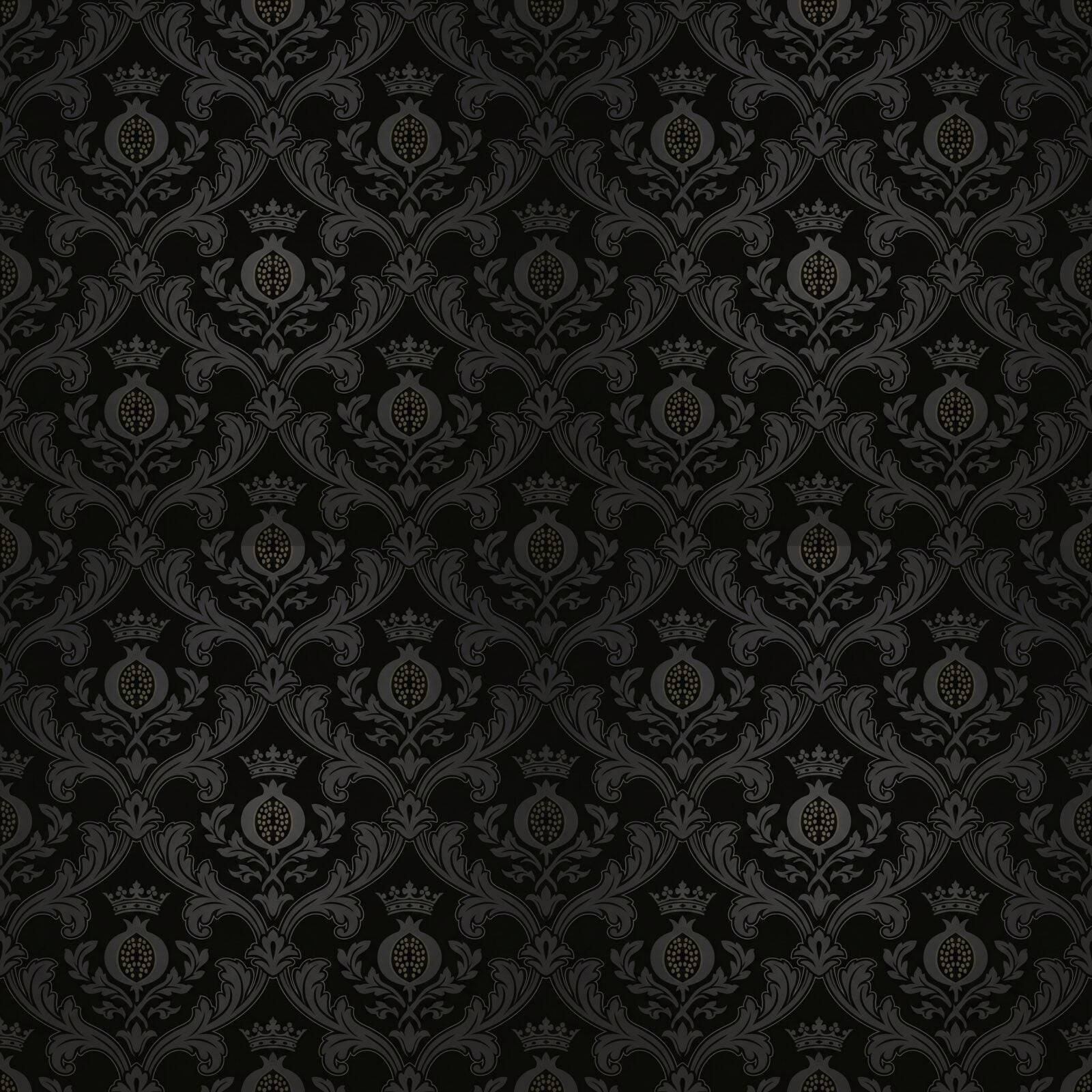 Experience Venetian gravitas with Shadow Damask, a luxurious tone-on-tone pattern in near-black and subtle gold. Made to order.