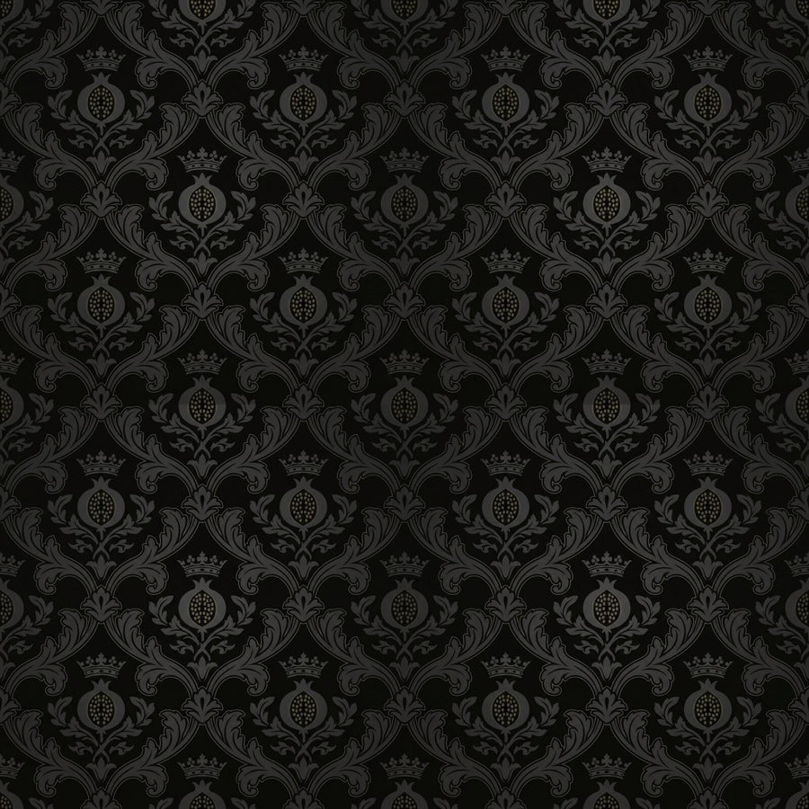 Experience Venetian gravitas with Shadow Damask, a luxurious tone-on-tone pattern in near-black and subtle gold. Made to order.