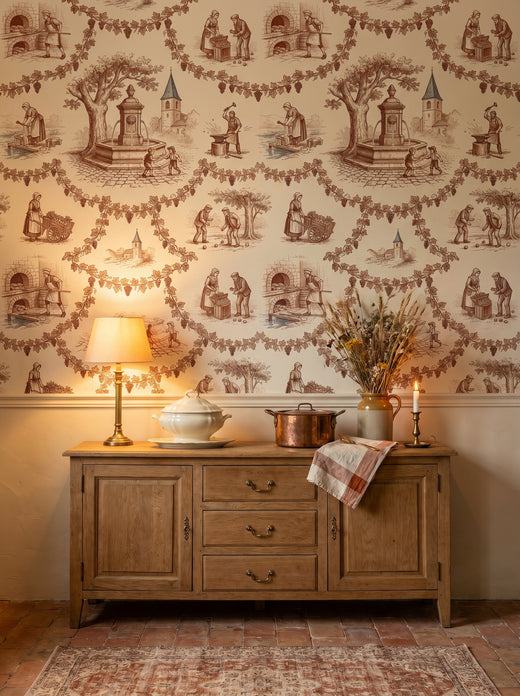 Toile de Jouy murals