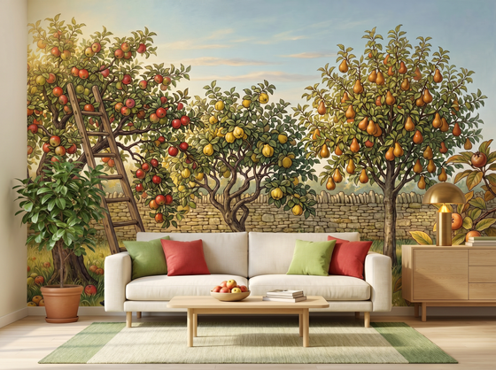 Arts & Crafts Orchard — Mural Wallpaper