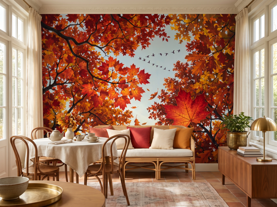 Autumn Canopy — Mural Wallpaper