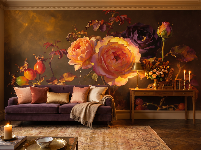 Autumn Rose — Mural Wallpaper