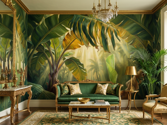 Banana Leaf Cathedral — Mural Wallpaper