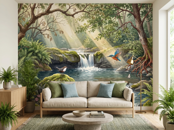 Brook Landscape — Mural Wallpaper