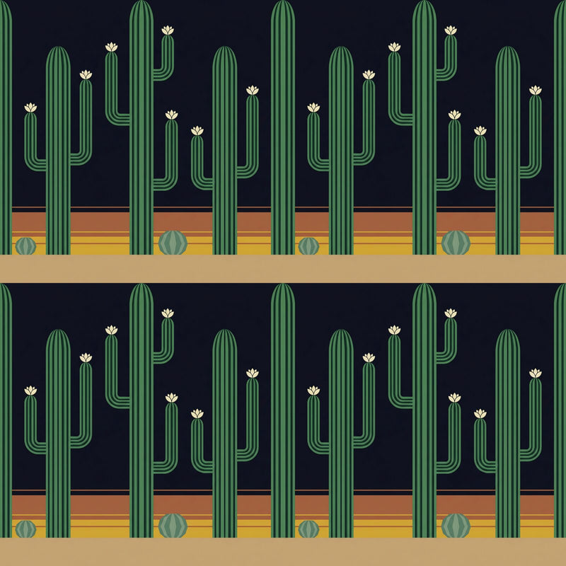 Cactus Deco — Mural Wallpaper