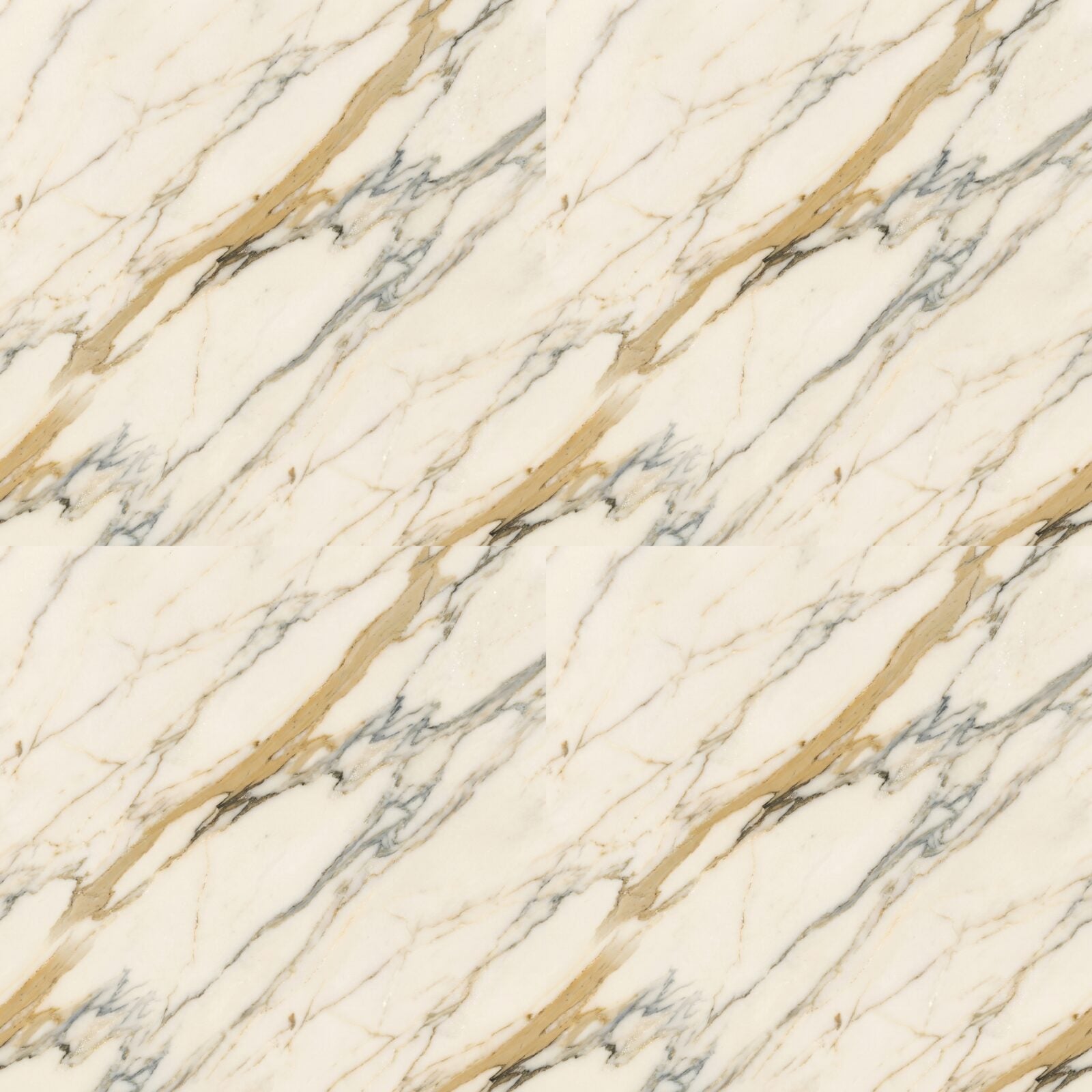 Experience the luxurious sweep of Calacatta marble in warm white, gold, and grey. Made to order.