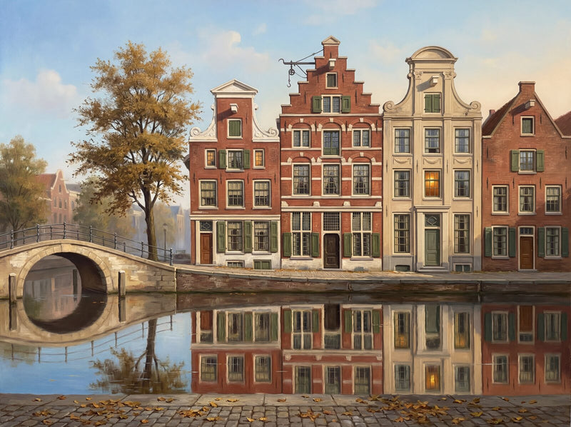 Canal House Facade — Mural Wallpaper