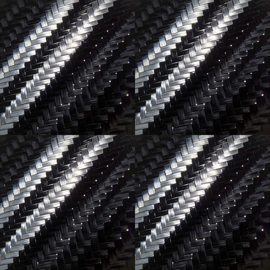 Experience the precise engineering of carbon fibre. A sophisticated palette of deep blacks and silver-greys. Made to order.