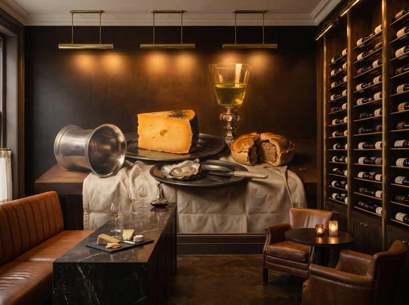 Cheese and Silver — Mural Wallpaper