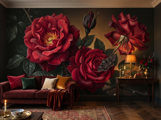 Crimson Glory — Mural Wallpaper