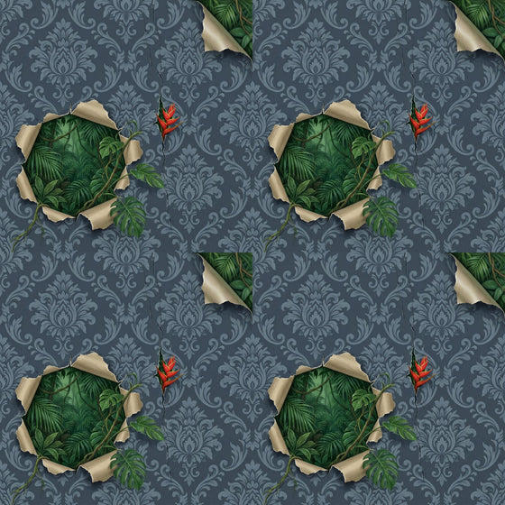 Damask Disrupted — Mural Wallpaper