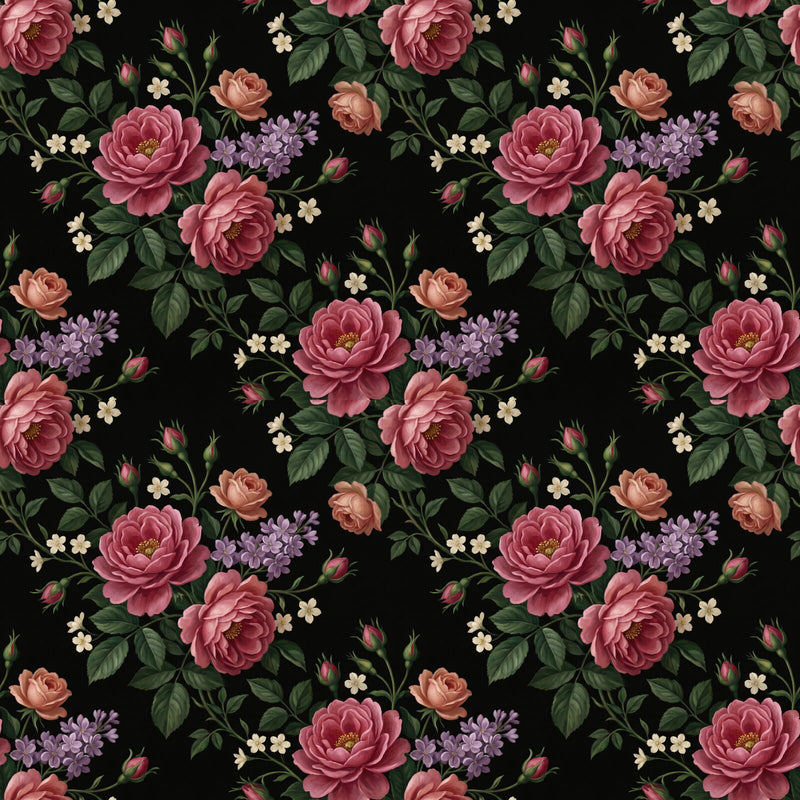 Dark Chintz — Mural Wallpaper