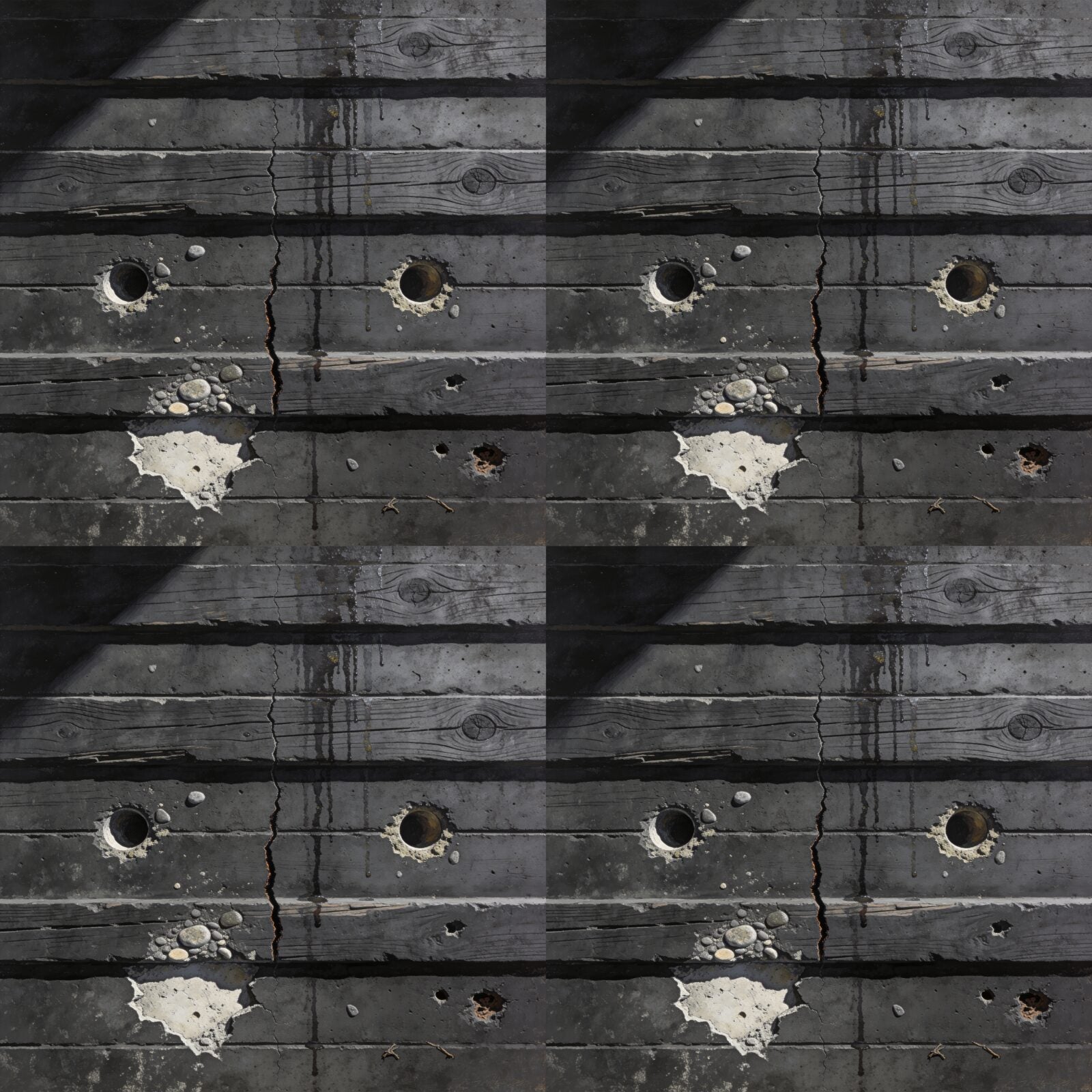 Immerse yourself in the austere beauty of dark, weathered concrete. A study in texture and tone, perfect for contemplation. Made to order.