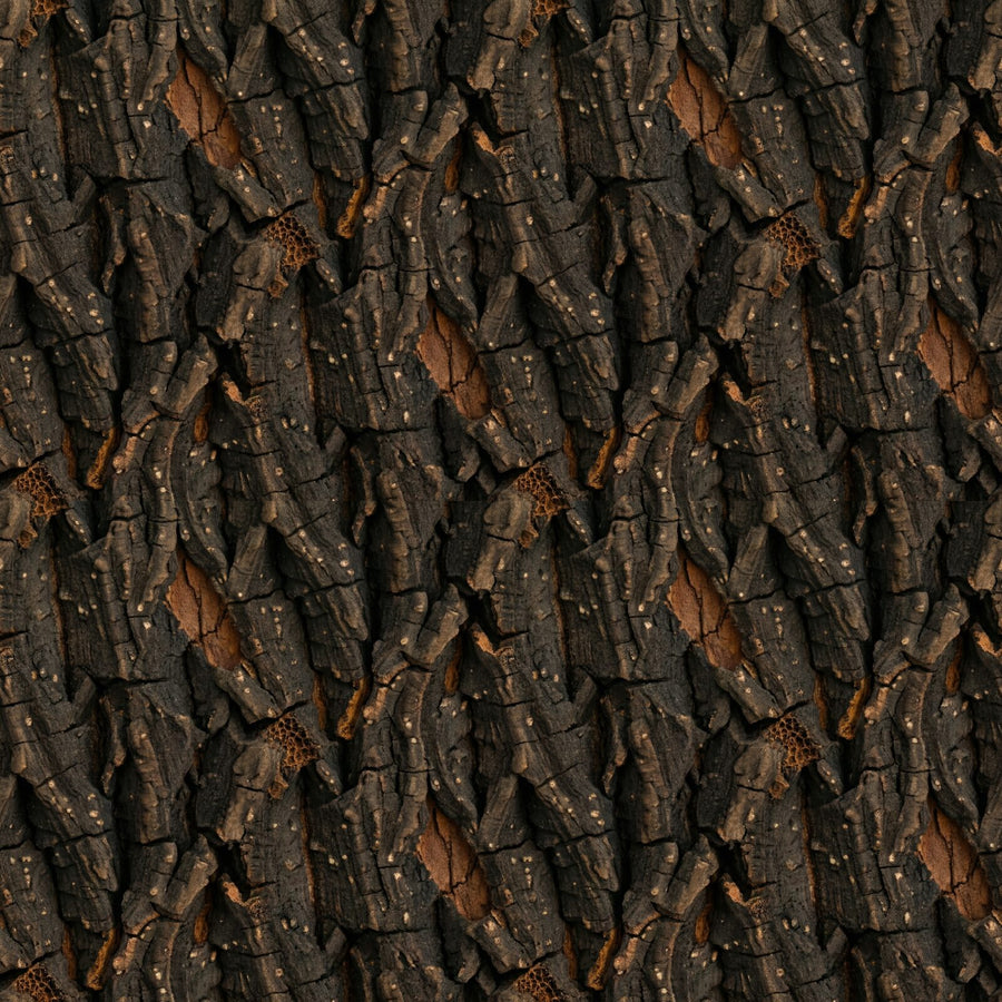 Immerse yourself in the protective embrace of raw cork bark. Rich browns and ambers. Made to order.