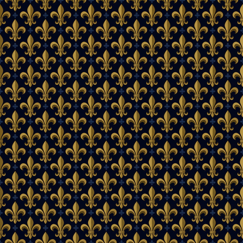 Dark Fleur-de-Lys — Mural Wallpaper