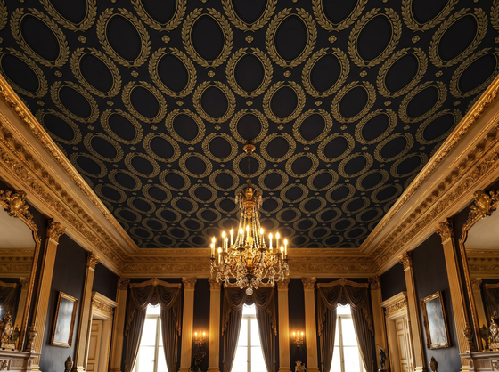 Dark Medallion — Mural Wallpaper