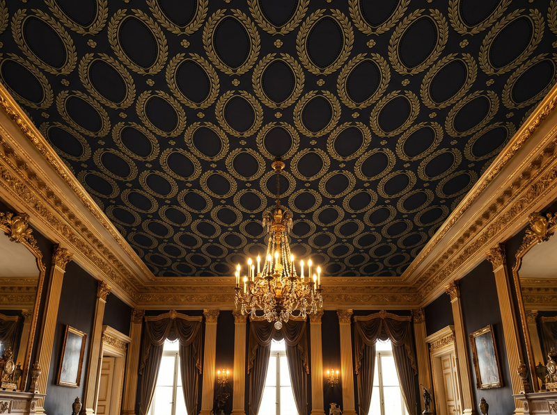 Dark Medallion — Mural Wallpaper
