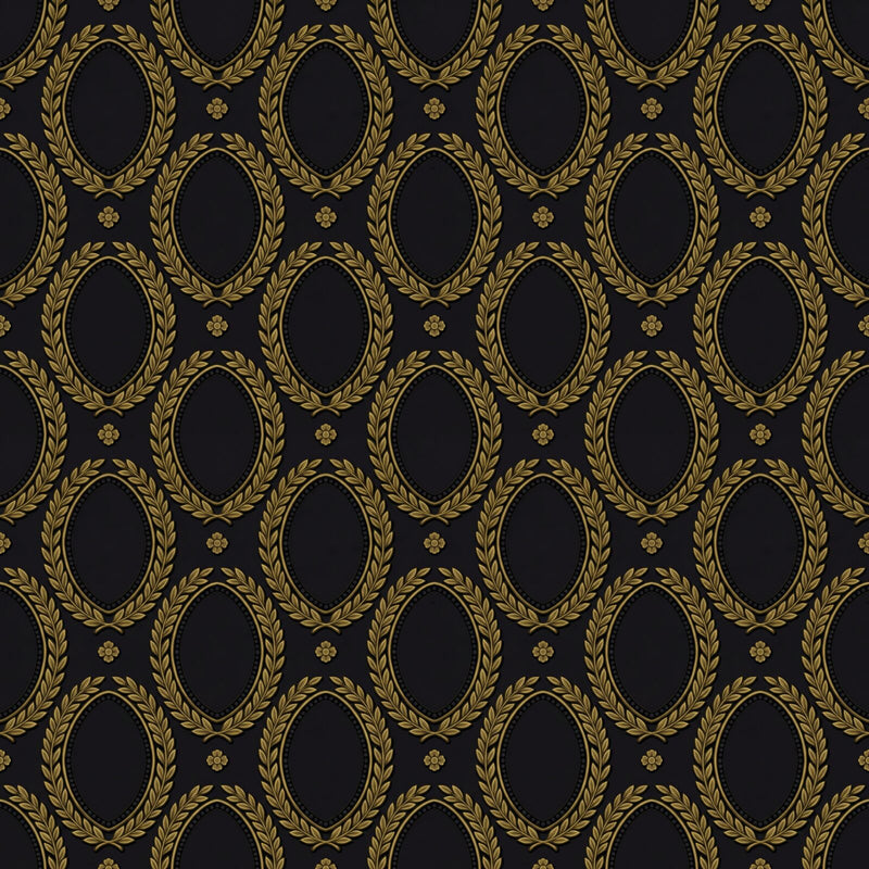 Dark Medallion — Mural Wallpaper