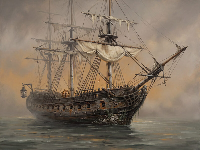 Dark Ship — Mural Wallpaper