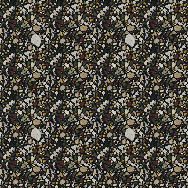 Dark Terrazzo — Mural Wallpaper