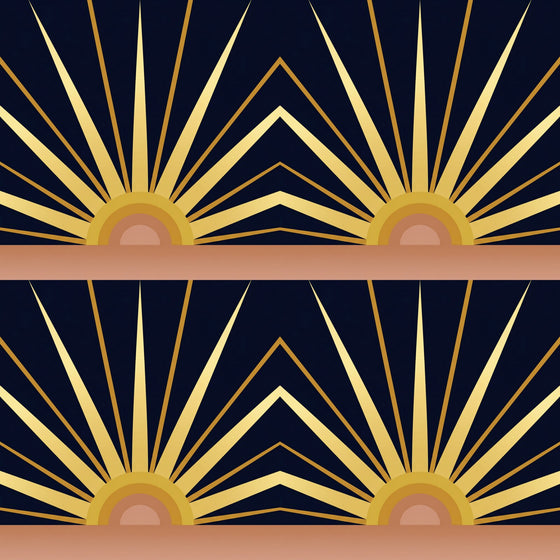 Deco Sunrise — Mural Wallpaper