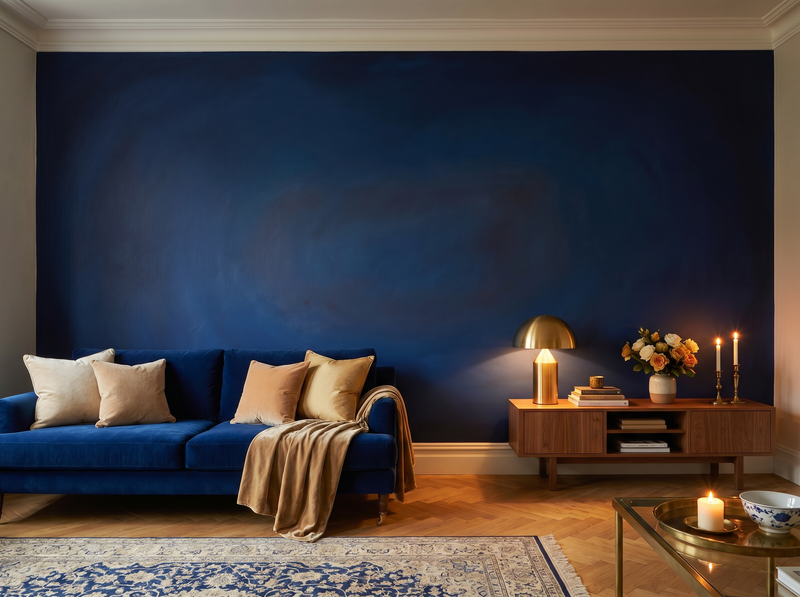 Deep Blue Void — Mural Wallpaper