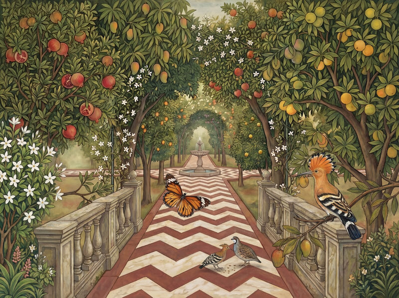 Emperor's Garden Walk — Mural Wallpaper