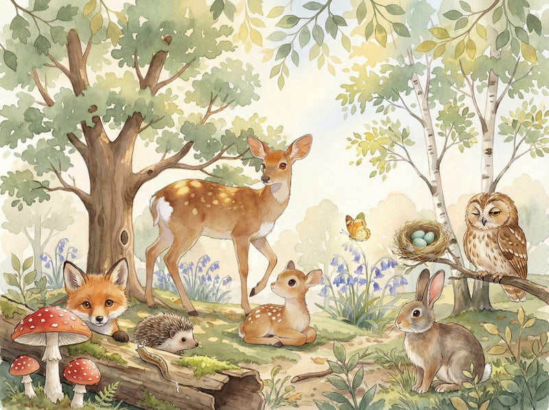 The Enchanted Wood — Scenic Mural Wallpaper