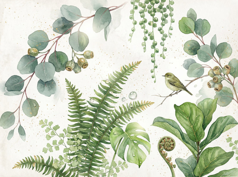 Conservatory Botanicals — Scenic Mural Wallpaper