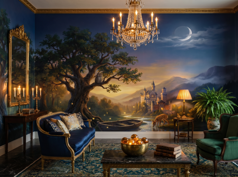 The Enchanted Valley — Scenic Mural Wallpaper