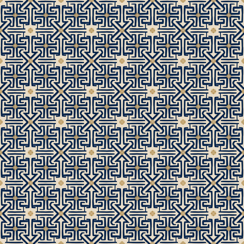 Fretwork Lattice — Mural Wallpaper