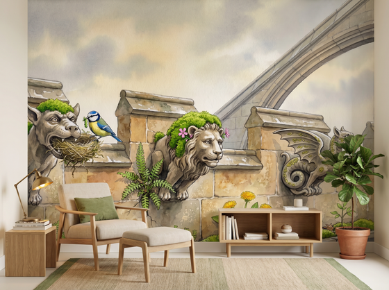 Gargoyle Garden — Mural Wallpaper