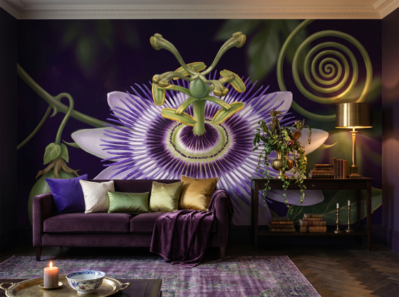 Giant Passion Flower — Mural Wallpaper