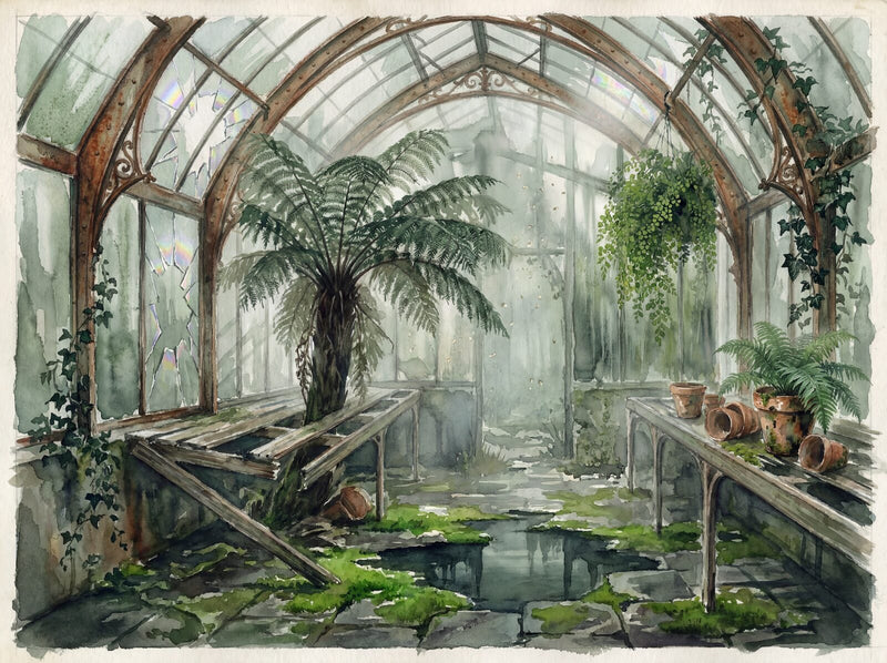 Gothic Greenhouse — Mural Wallpaper