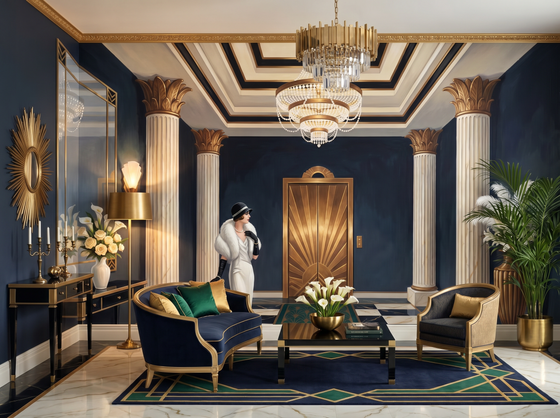 Grand Hotel Lobby — Mural Wallpaper