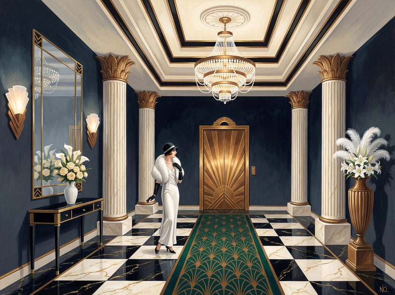 Grand Hotel Lobby — Mural Wallpaper