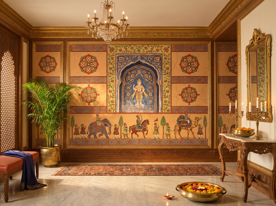 Haveli Fresco — Mural Wallpaper