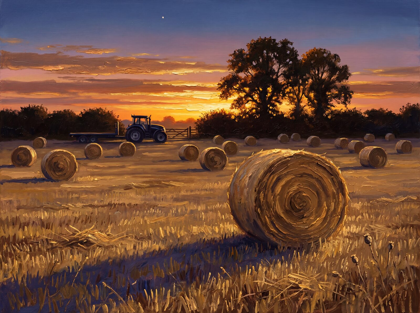 Scenic mural wallpaper in Bale Gold, Earth Warm, and Sky Gold hues. Made to order.