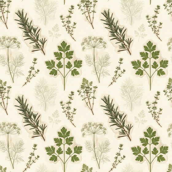 Herbarium Pressings — Mural Wallpaper