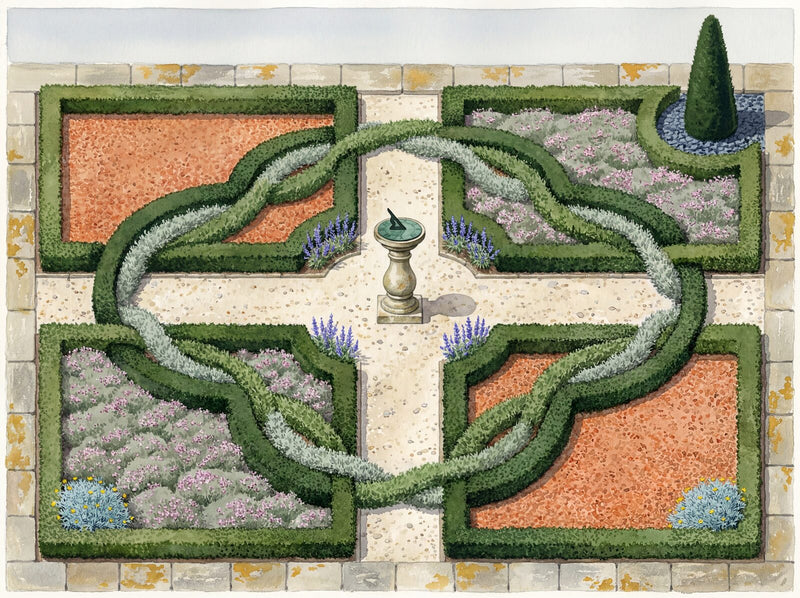 Knot Garden Study — Mural Wallpaper