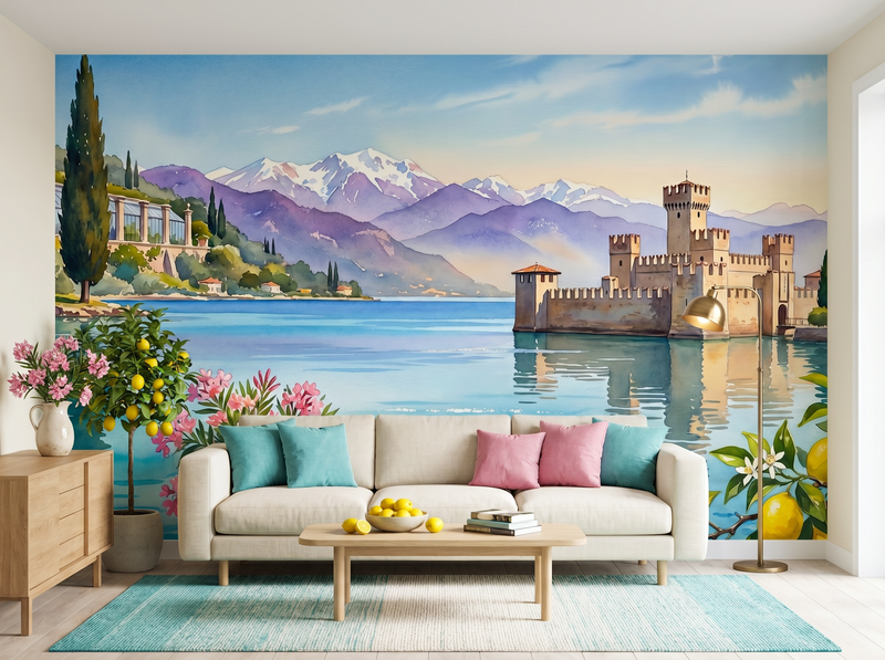 Lake Garda Panorama — Mural Wallpaper