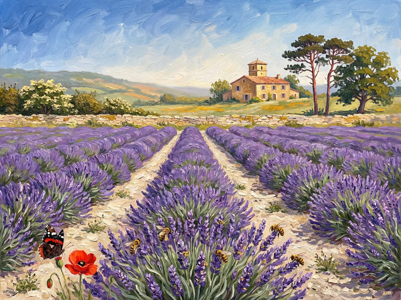 Lavender Country — Mural Wallpaper