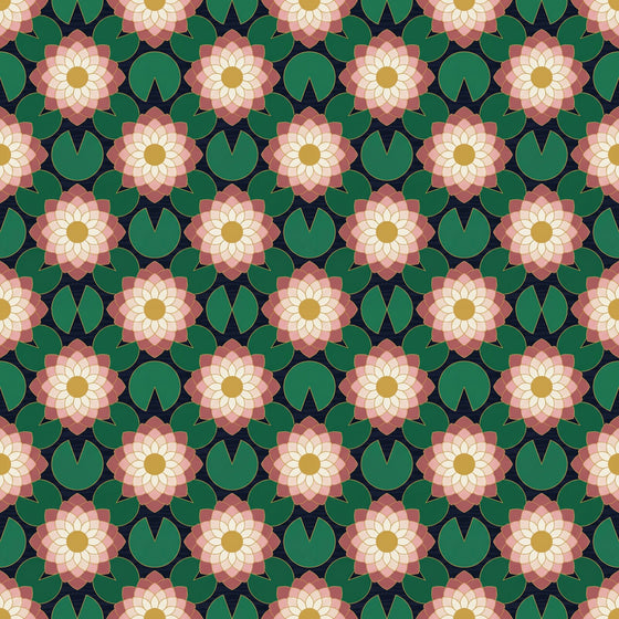 Lotus Deco — Mural Wallpaper