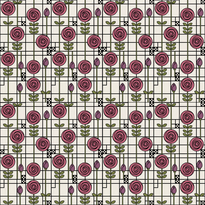 Mackintosh Rose — Mural Wallpaper
