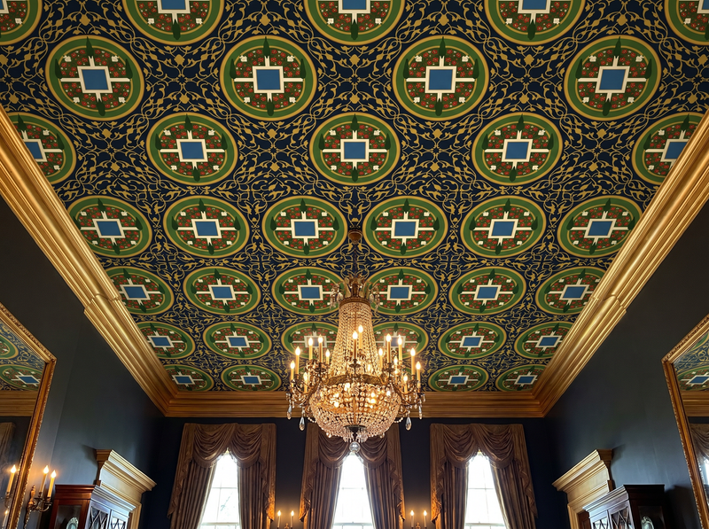 Medallion Garden — Mural Wallpaper